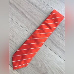 RALPH LAUREN PURPLE LABEL orange silk tie